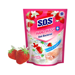 Sos Hand Soap Anti Bacterial Strawberry 300ml