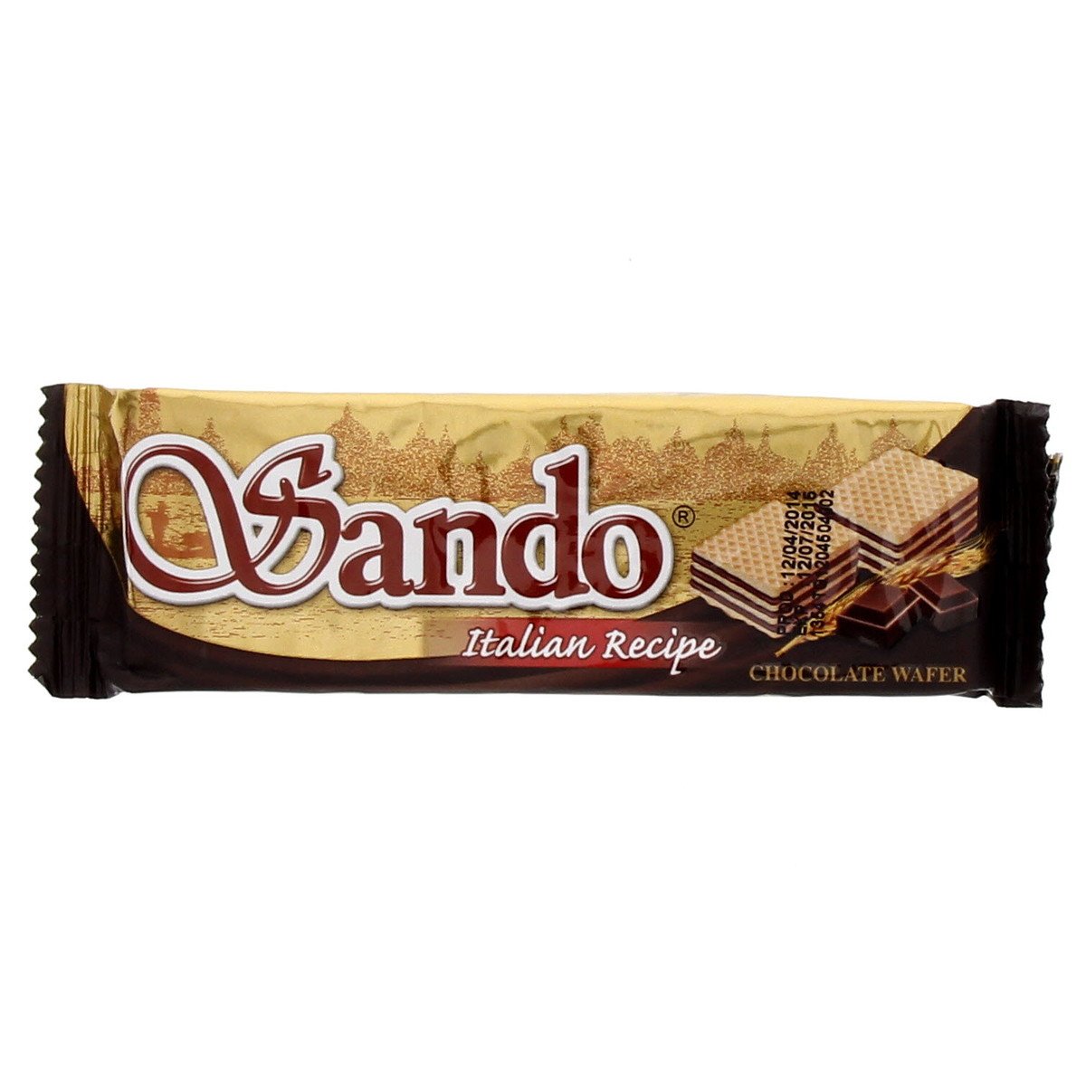  ساندو ويفر ايطالي بالشوكولاتة 32 جم × 24حبة