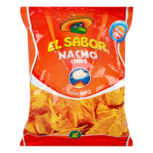 El Sabor Nacho Chips Texas BBQ 100g