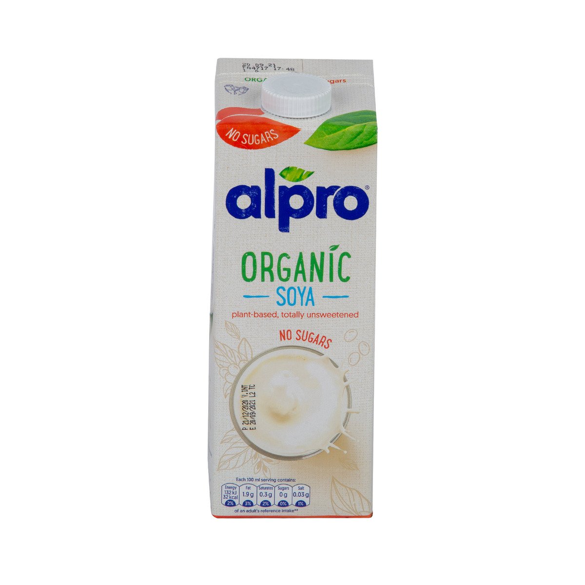 Buy Alpro Organic Soya Milk 1 Litre Online at Best Price | Organic | Lulu KSA in Saudi Arabia