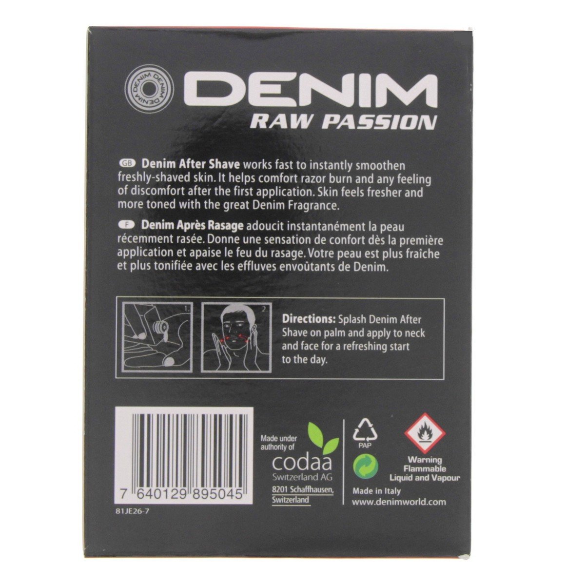 Denim After Shave Raw Passion 100 ml