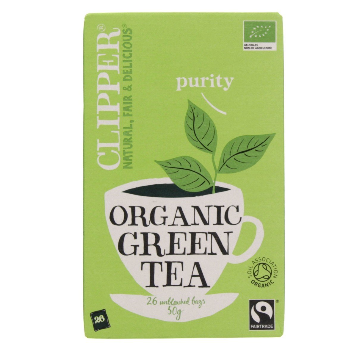 Clipper Purity Organic Green Tea 26 Teabags