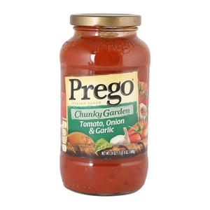 Prego Chunky Garden Tomato, Onion & Garlic Sauce 680g