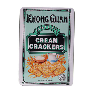 Khong Guan Extra Light Cream Crackers Biscuit Tin 600g