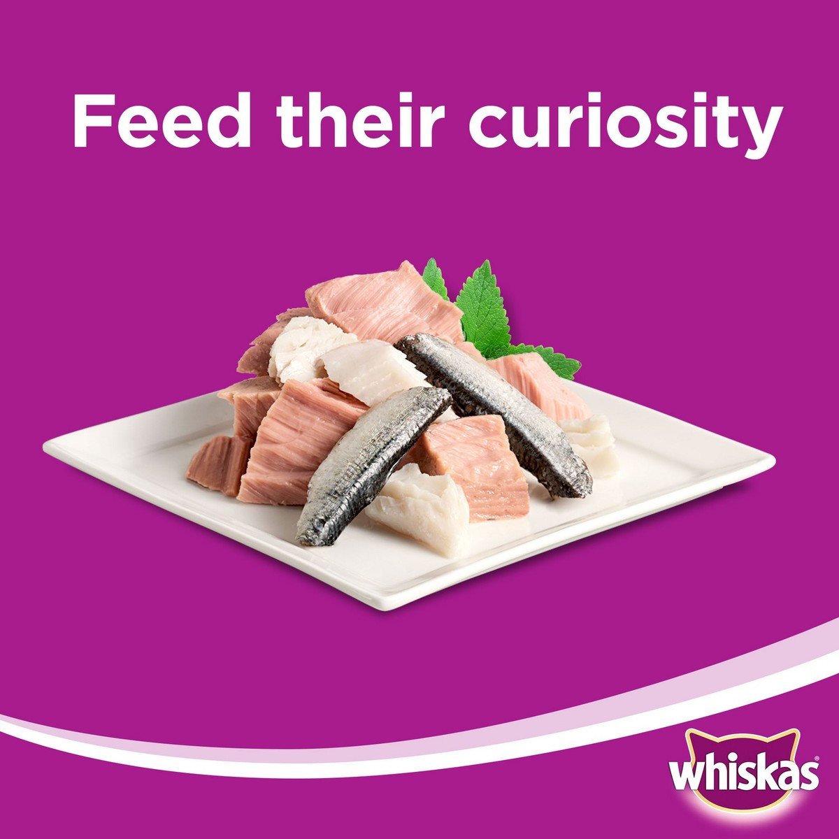 Whiskas® Purrfectly Fish with Snapper Pouch 85 g