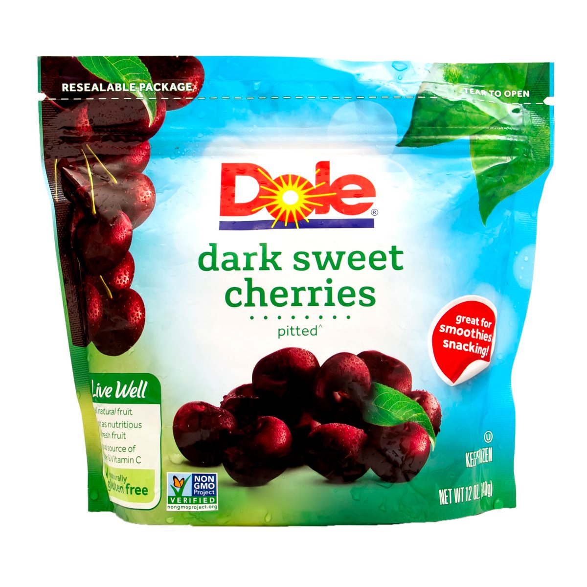 Dole Dark Sweet Cherries Pitted 340g
