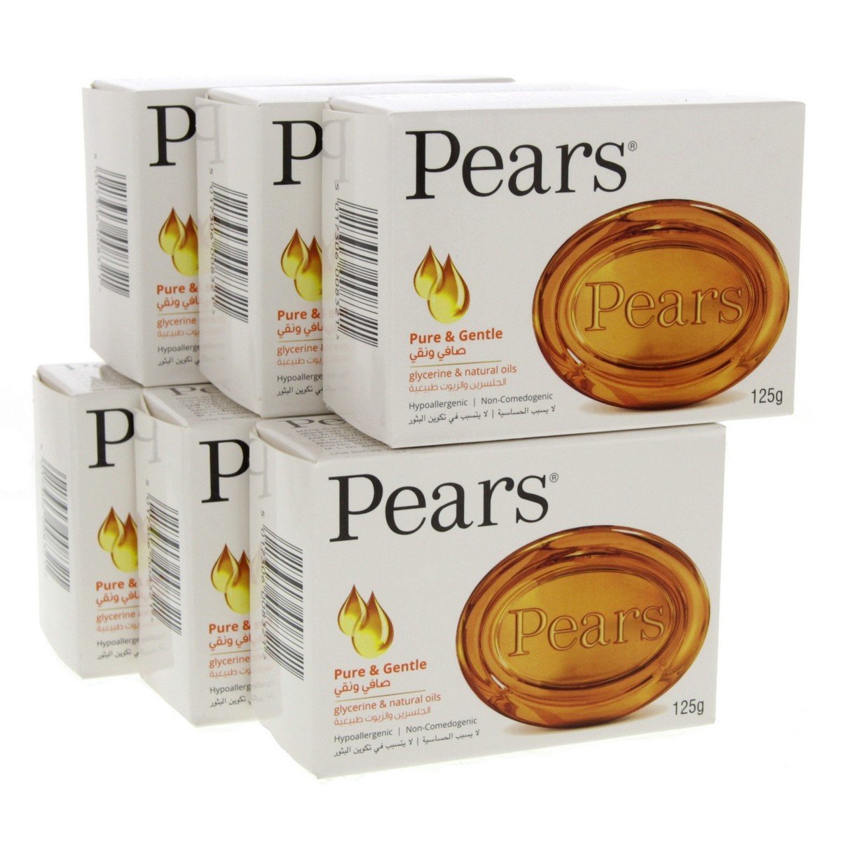 Pears Soap Pure and Gentle 125g x 6pcs