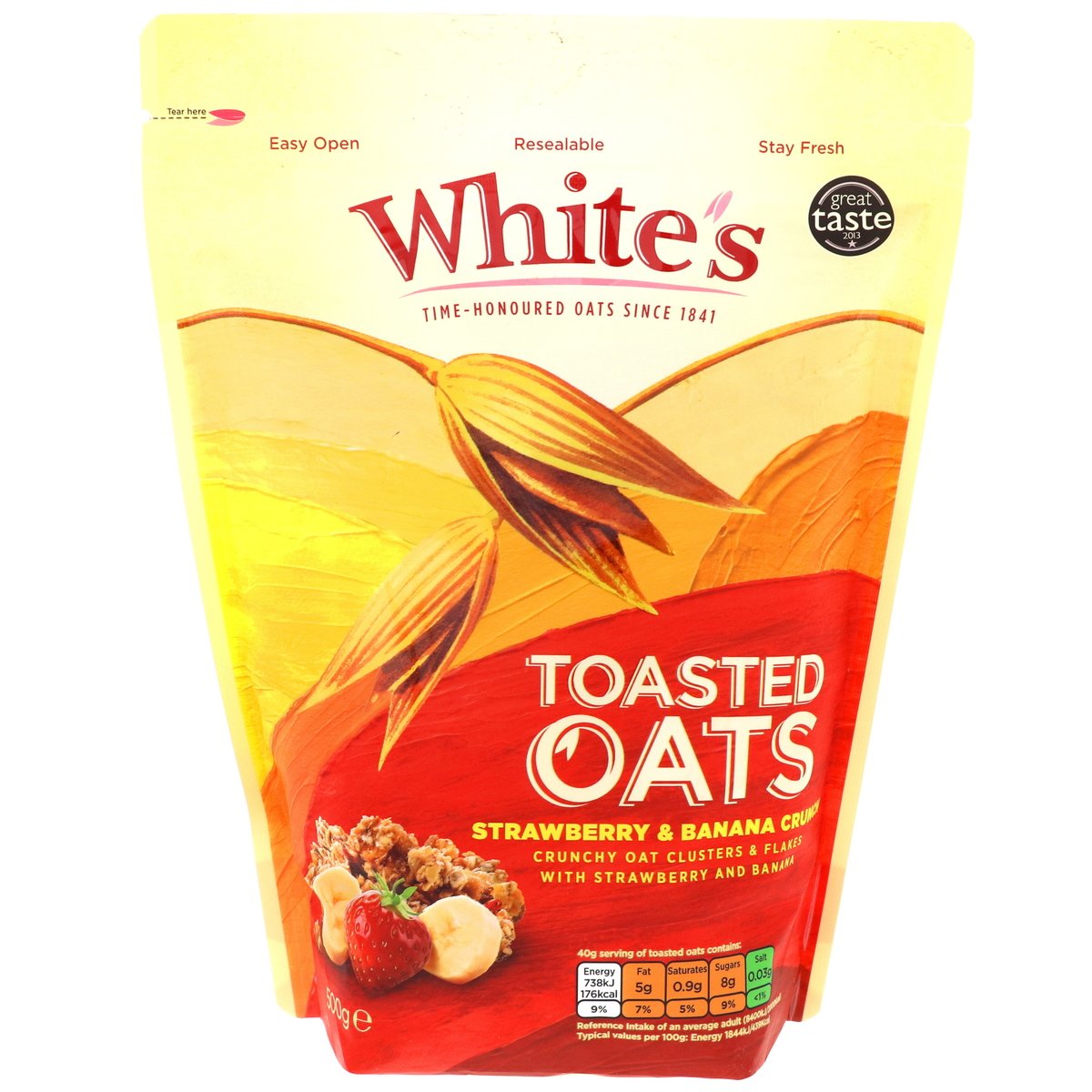 White's Toasted Oats Strawberry And Banana Crunch 500 g