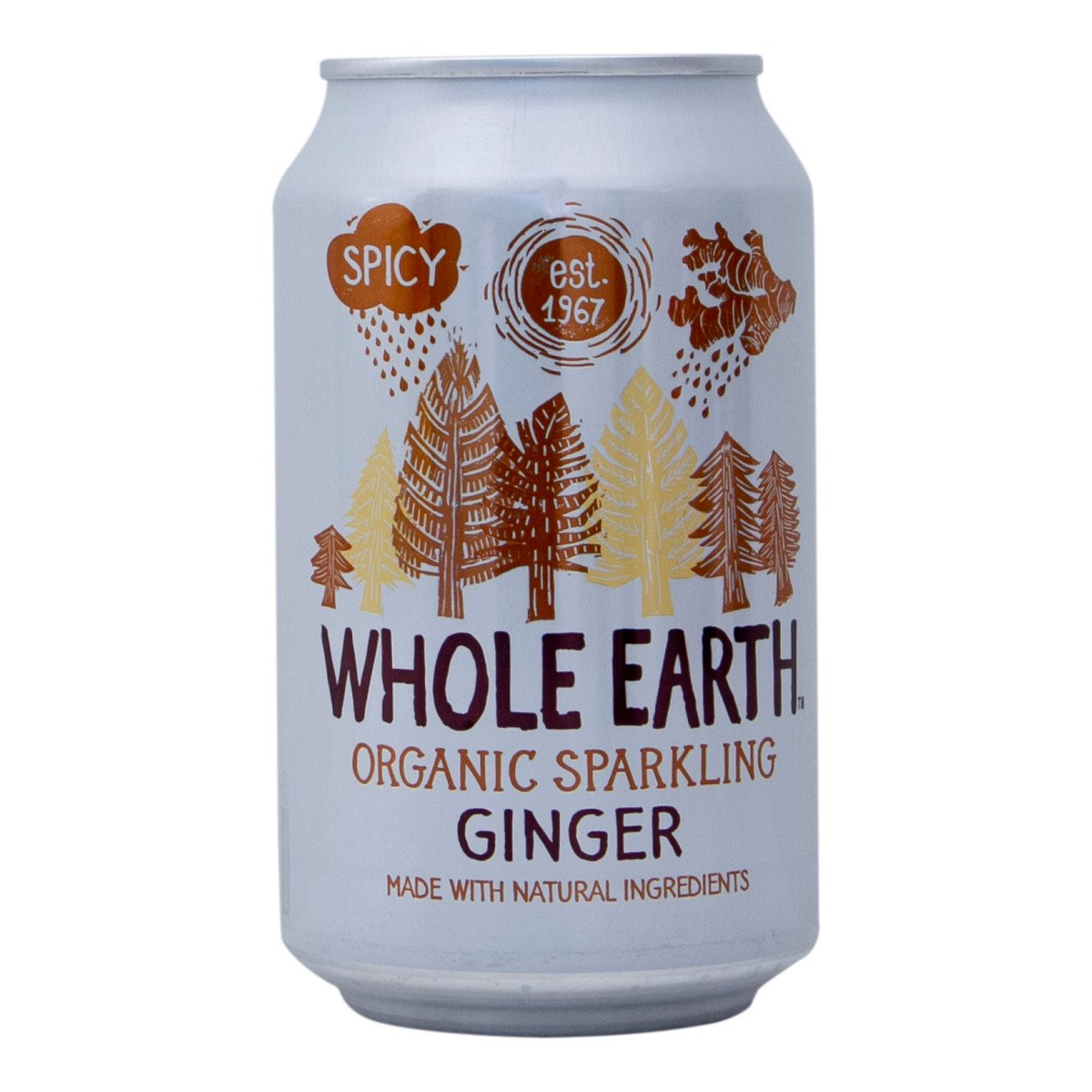 Buy Whole Earth Organic Sparkling Ginger Juice 330 ml Online at Best Price | Cola Can | Lulu Kuwait in UAE