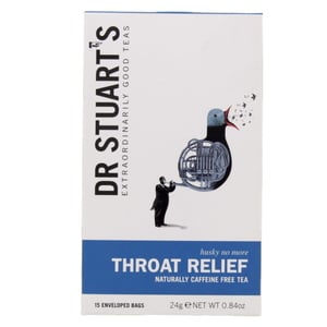 Dr Stuart's Throat Relief Naturally Caffeine Free Tea 15pcs