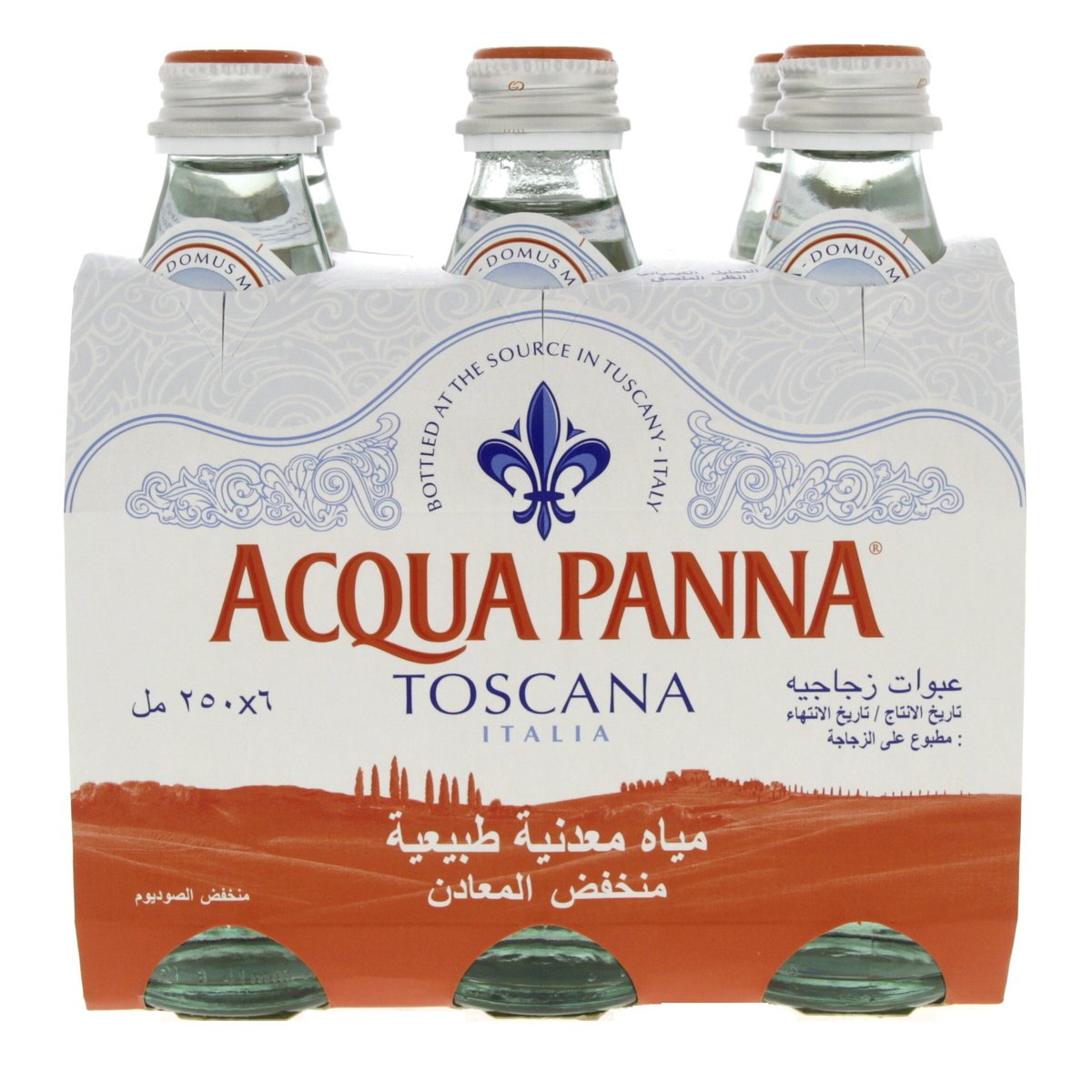Acqua Panna Toscana Bottled Natural Mineral Water 6 x 250 ml