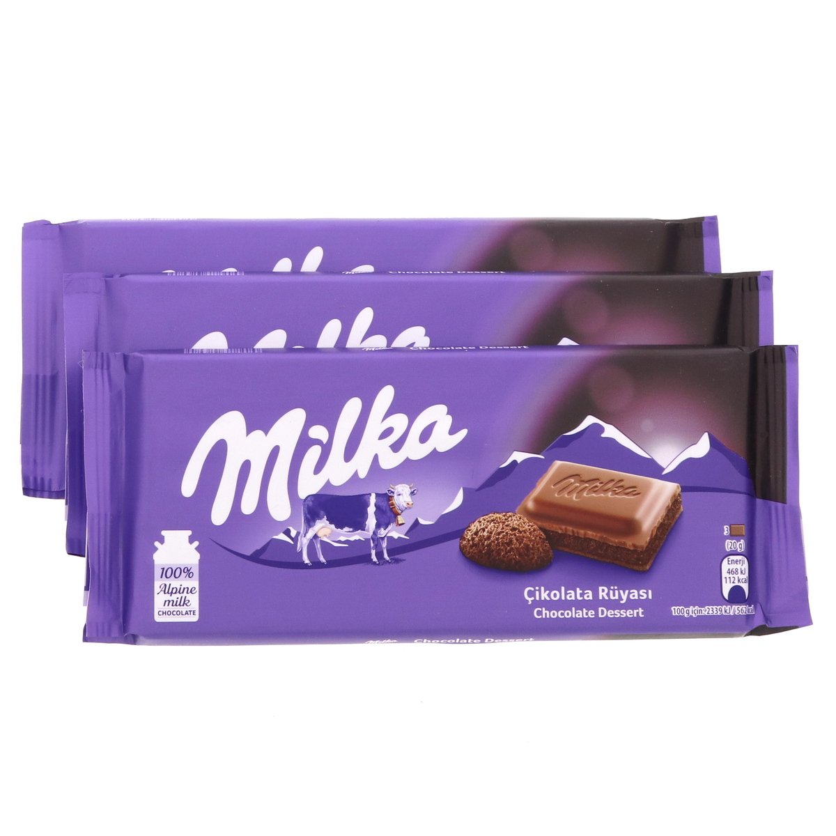 ميلكا شوكولاتة بالحليب متنوع 3 × 100 جم
