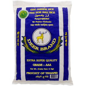 Buy Deer Thai Jasmine Rice 5 kg Online at Best Price | Jasmine Rice | Lulu UAE in UAE