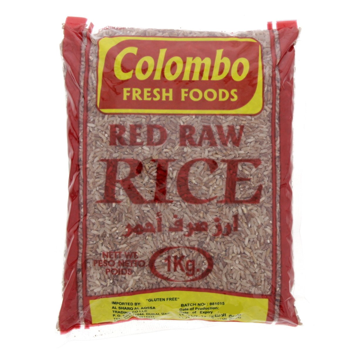 Colombo Fresh Foods Red Raw Rice 1 kg