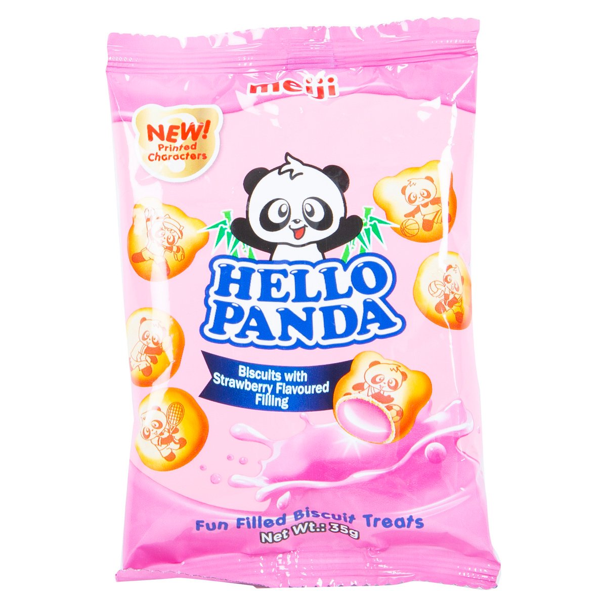 Meiji Hello Panda Biscuits With Strawberry 35 g