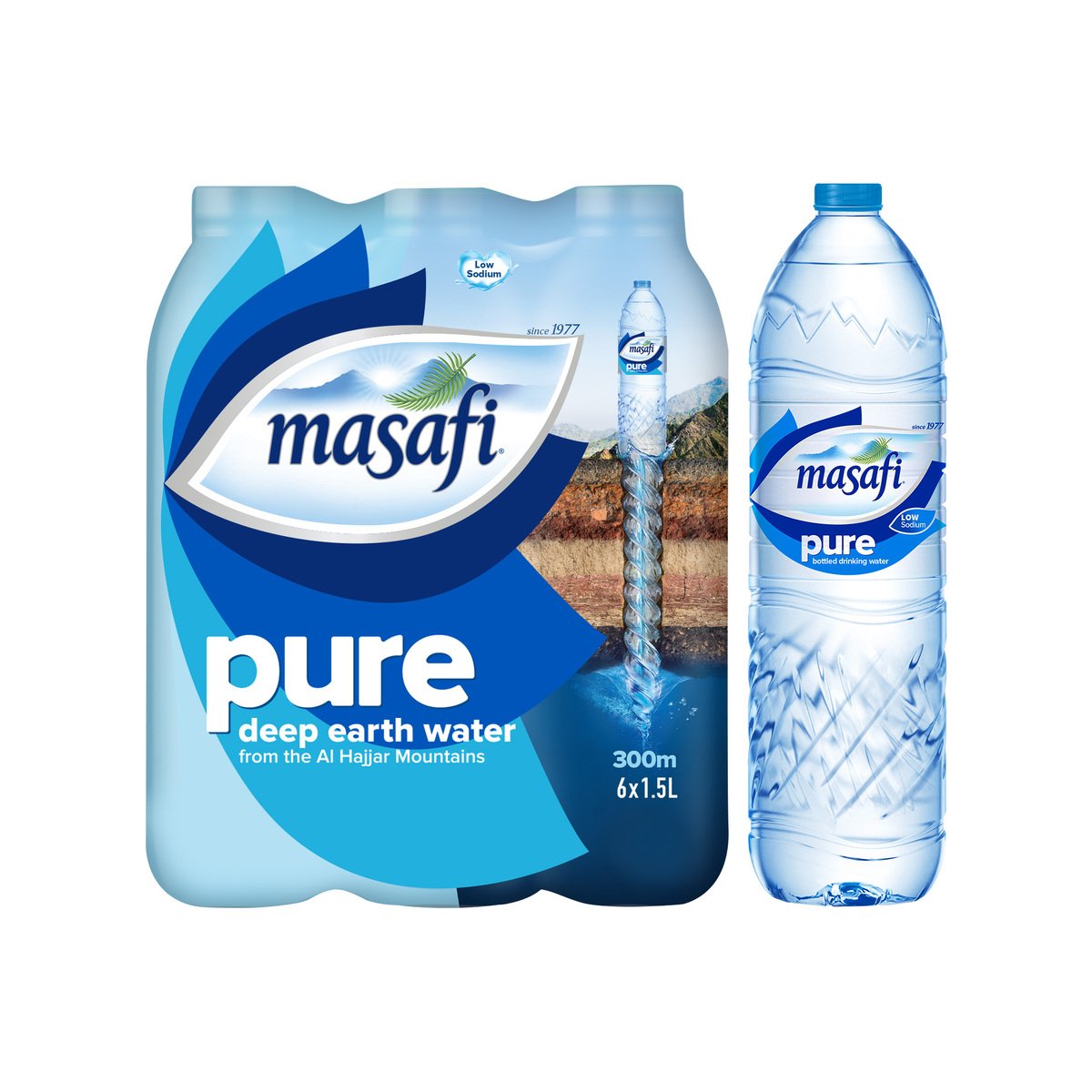 Masafi Pure Drinking Water 6 x 1.5 Litres