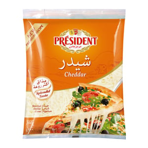 President Shredded Cheddar Cheese 200g