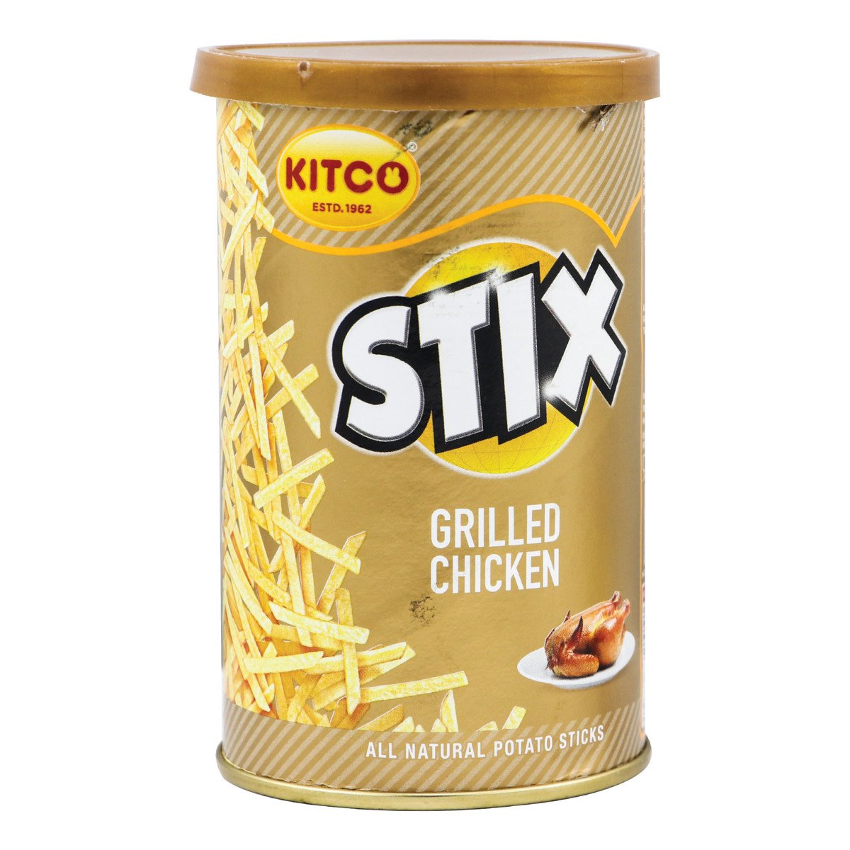 Buy Kitco Stix Grilled Chicken Potato Sticks 6 x 40 g Online at Best Price | Potato Canister | Lulu Kuwait in Kuwait