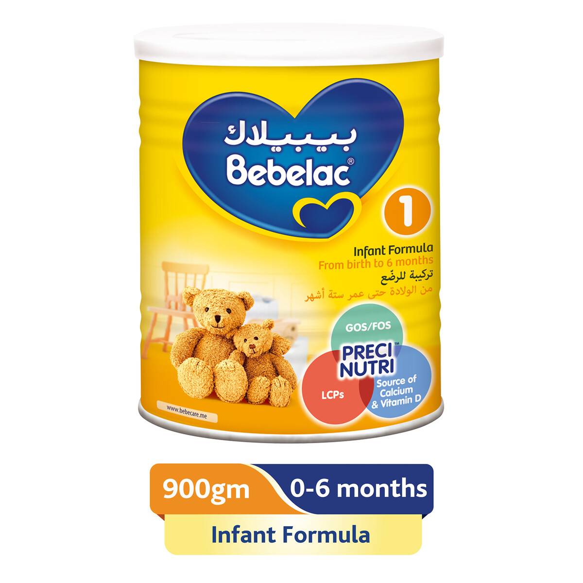 Bebelac Infant Formula Stage 1 From 0-6 Months 900 g