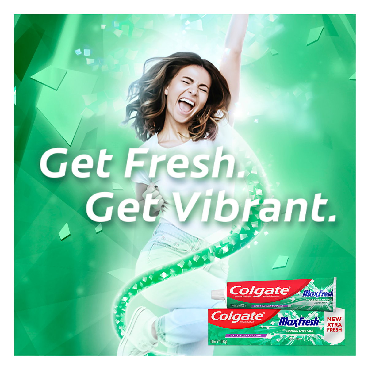 Colgate Fluoride Toothpaste Max Fresh Clean Mint 100 ml