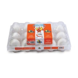 Buy Saha White/Brown Eggs Medium 15 pcs Online at Best Price | White Eggs | Lulu UAE in Saudi Arabia