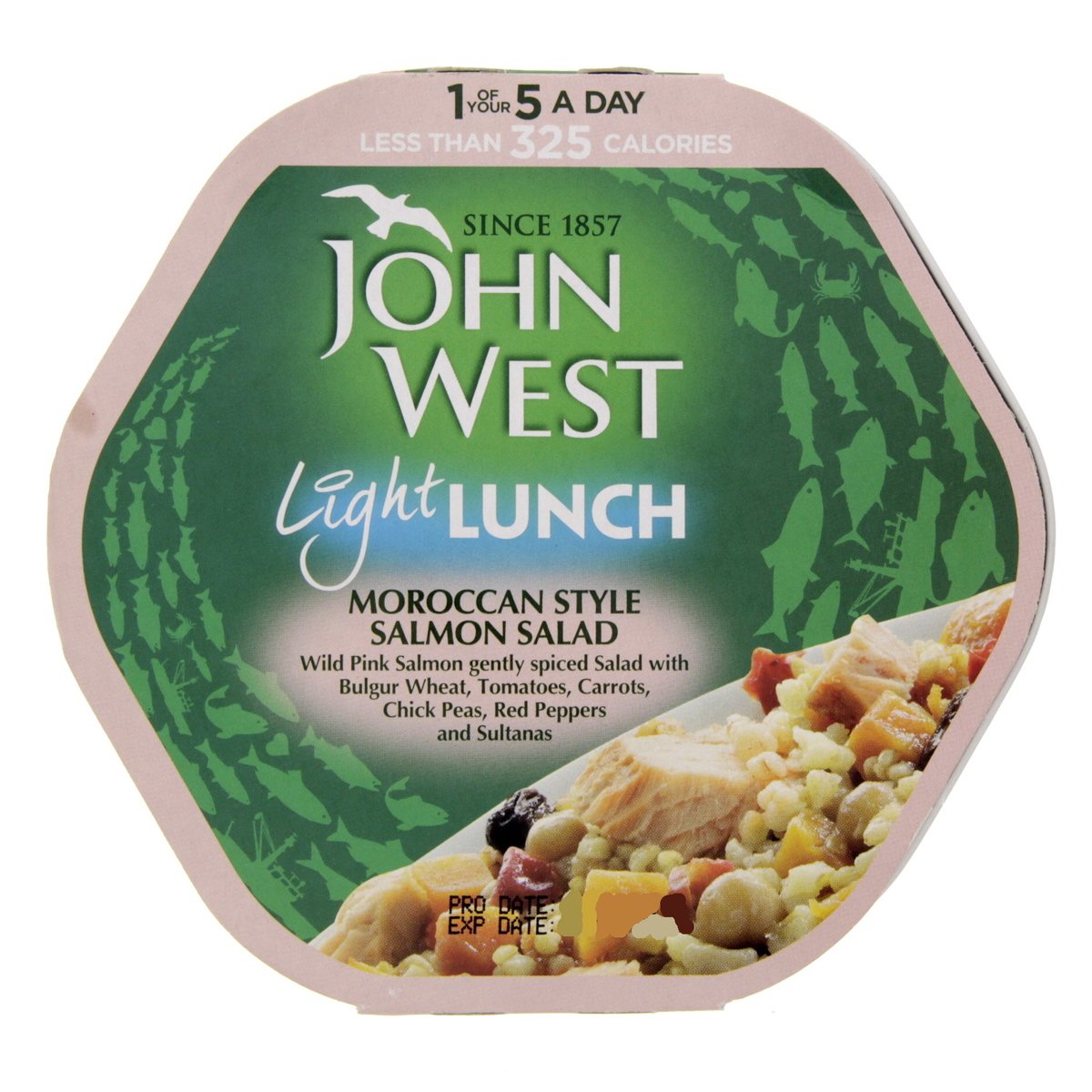 John West Light Lunch Moroccan Style Salmon Salad 220g