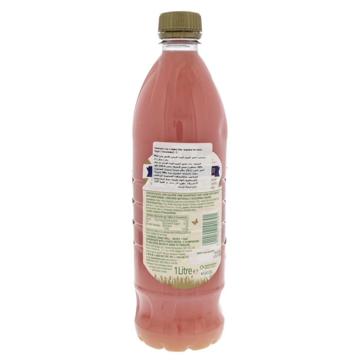 روبنسونز عصير الجريب الوردي مع الشعير 1 لتر