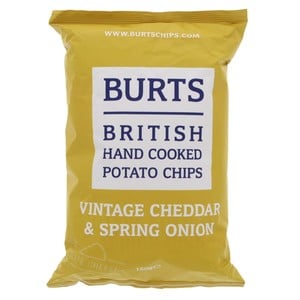 Burts Hand Cooked Potato Chips Vintage Cheddar & Spring Onion 150 g