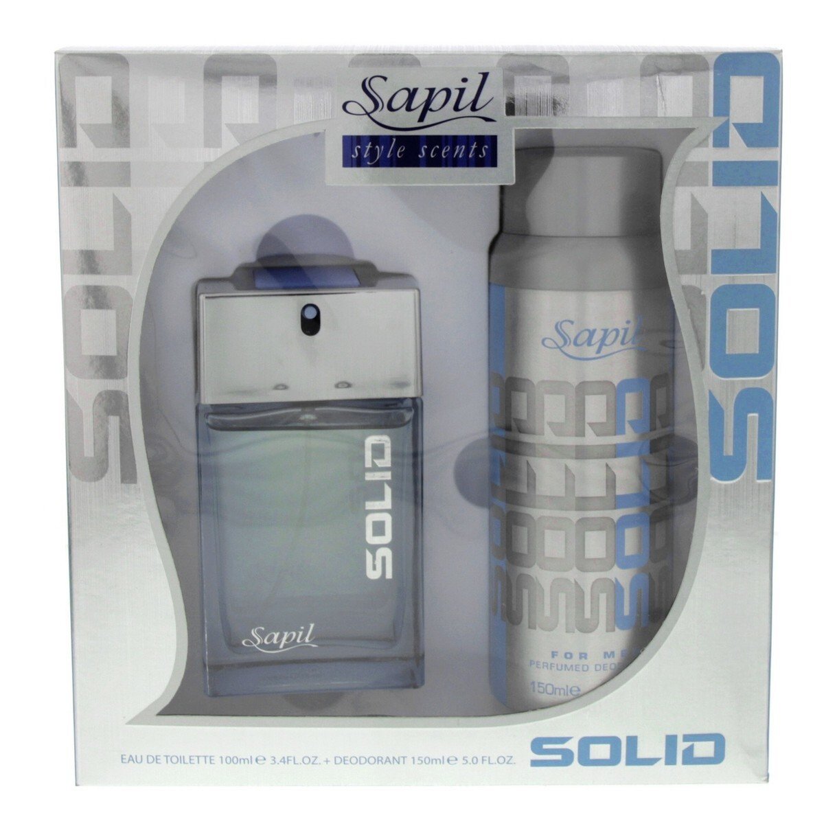 Sapil EDT for Men Solid 100 ml + Deodorant 150 ml