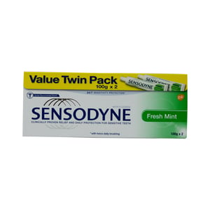 Sensodyne Tooth Paste Fresh Mint 2 x 100g