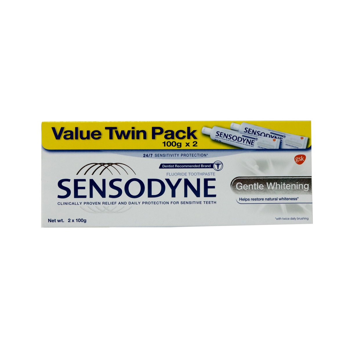 Sensodyne Tooth Paste Gentle Whitening 2 x 100g
