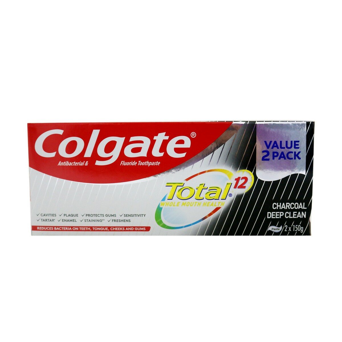 Colgate Toothpaste Total Charcol 2 X 150g