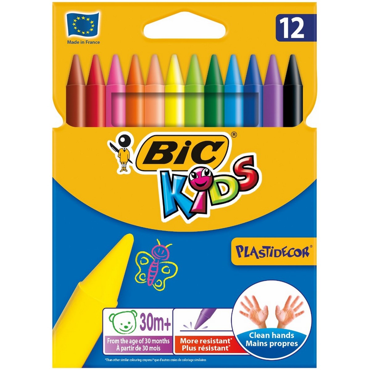 Bic Kids Crayons 12's 829770