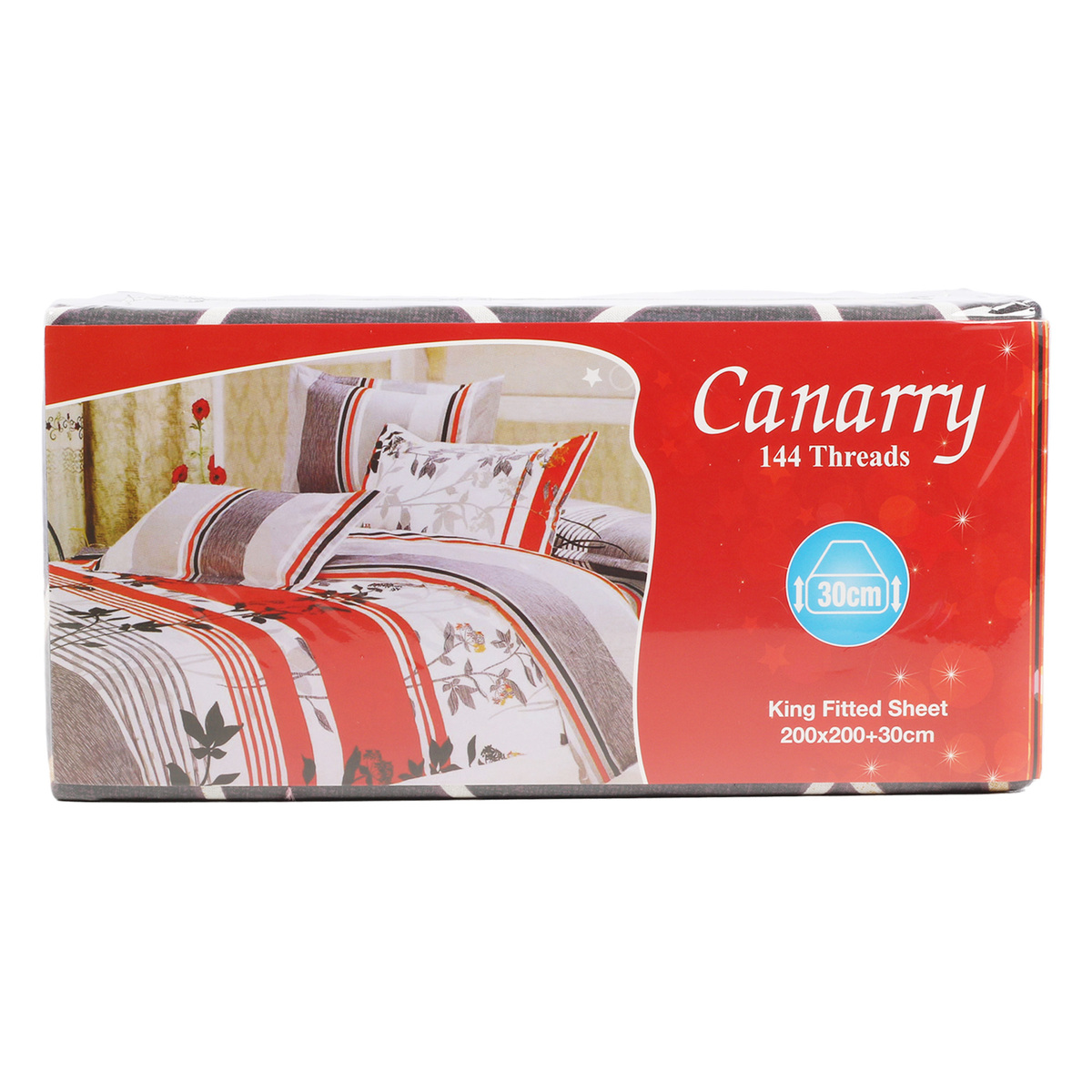 Canarry King Fitted Sheet 200 x 200 + 30cm Assorted