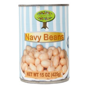 Organiqelle Natural Navy Beans 425g