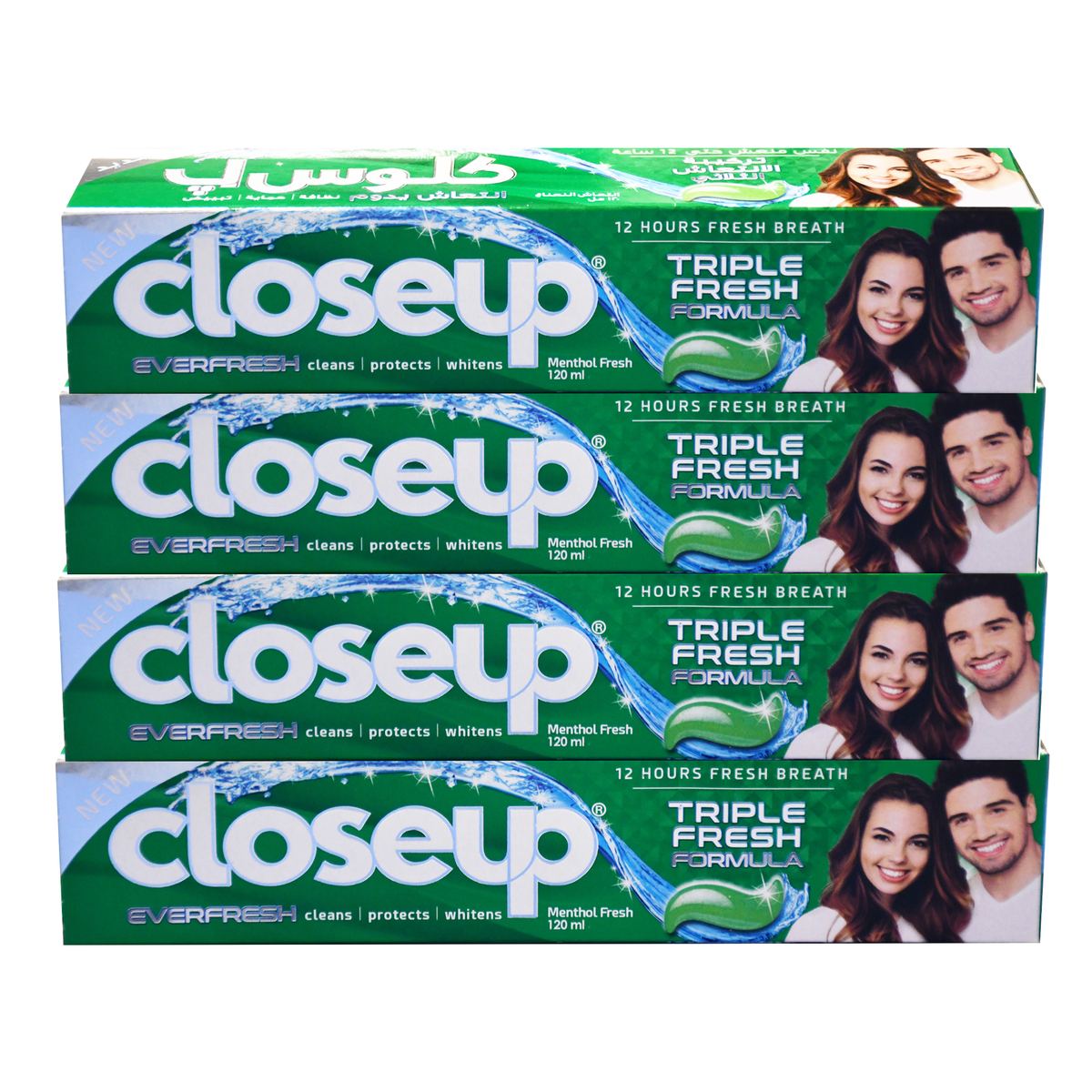 Closeup Toothpaste Assorted 4 x 120 ml