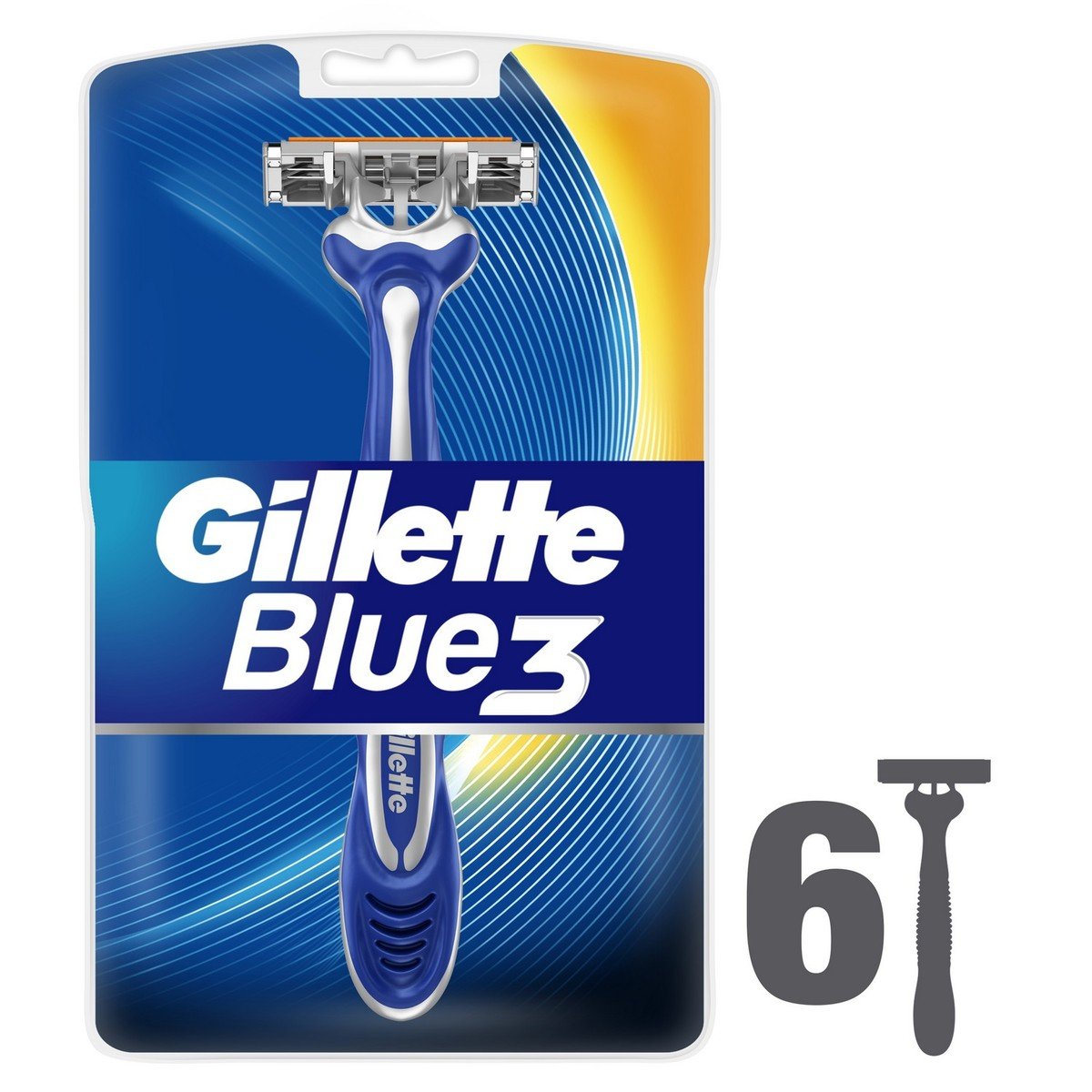 Gillette Blue3 Men’s Disposable Razors 6pcs