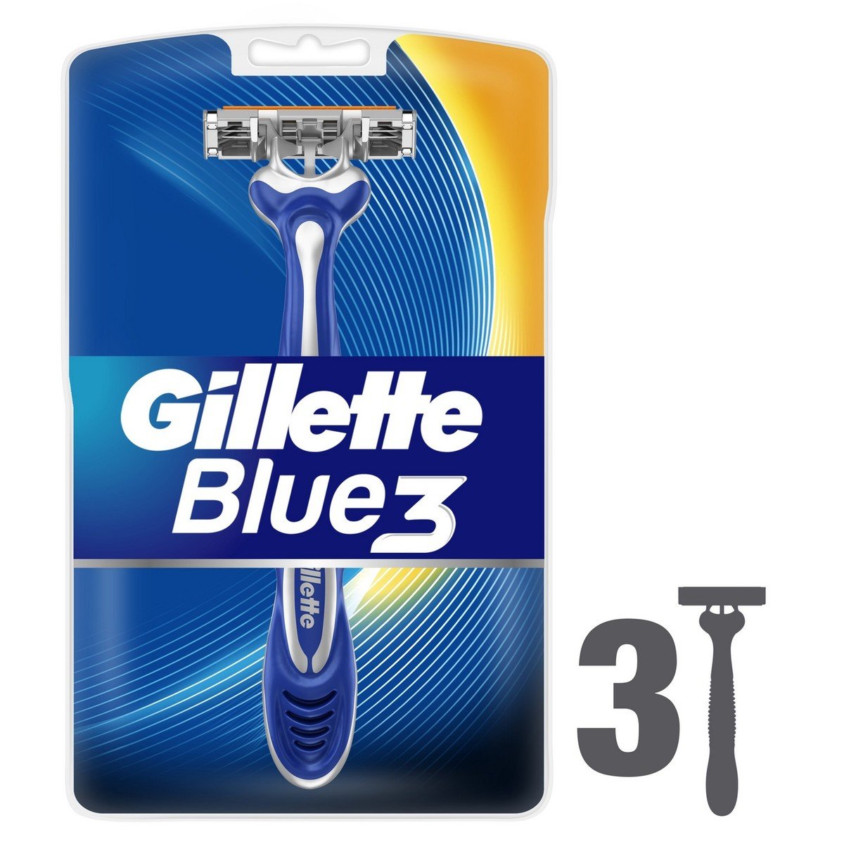Gillette Blue3 Men’s Disposable Razors 3pcs