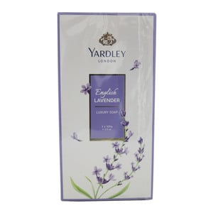 Yardly English Lavender Bath Soap 3 x 100g