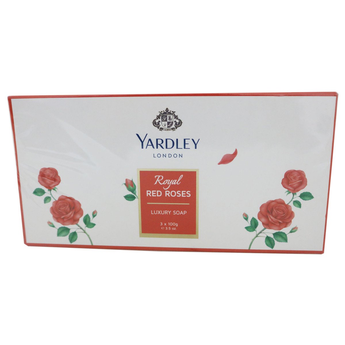 Yardly Red Rose Bath Soap 3 x 100g