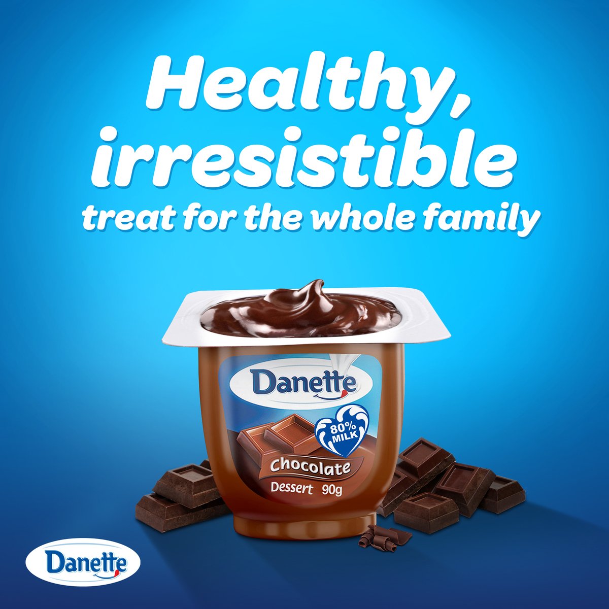 دانيت حلوى بنكهة الشوكولاته 8 × 90جم
