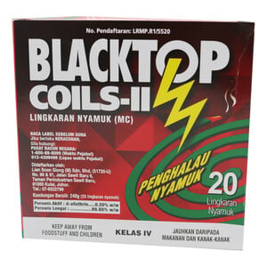 Blacktop Mosquito Coil 120g Twin Pack