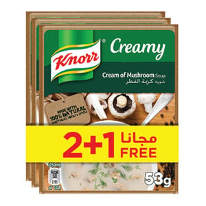 Knorr Soup Cream Of Mushroom 53g 2+1