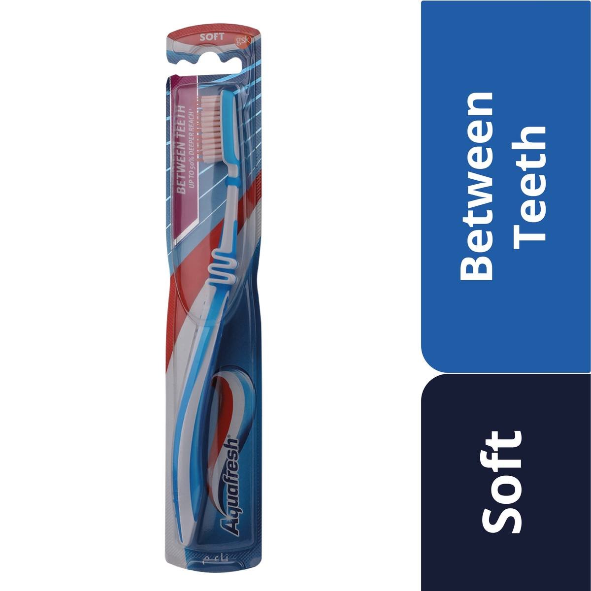 Aquafresh Between Teeth Toothbrush Soft Assorted Color 1 pc