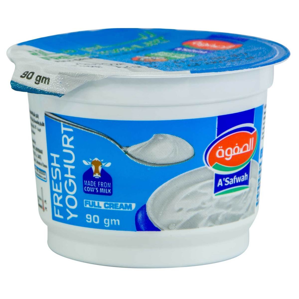 A'Safwah Fresh Yoghurt Full Cream 12 x 90g
