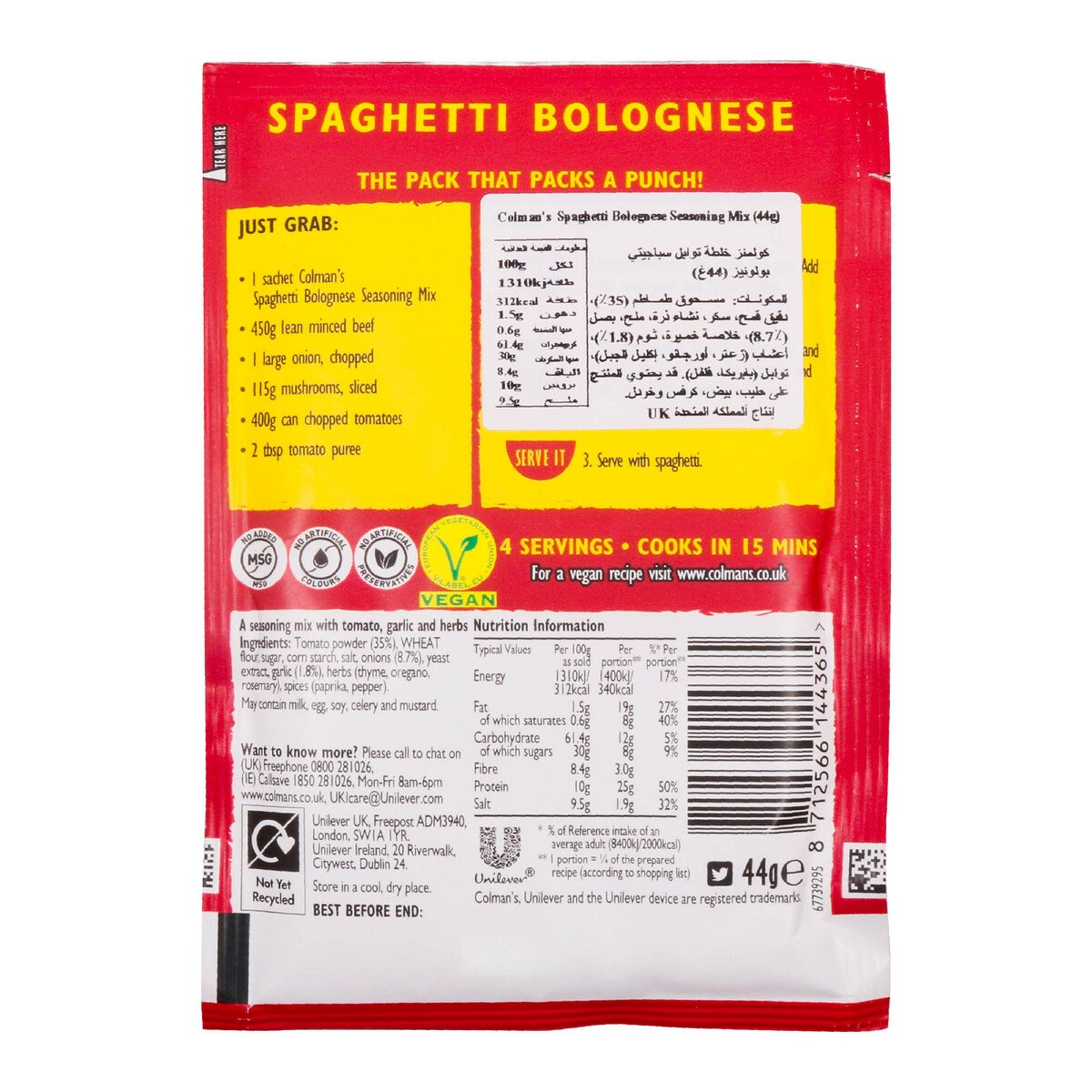 Colman's Spaghetti Bolognese 44 g