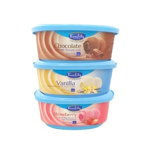 Kwality Ice Cream Assorted Value Pack  3 x 1 Litre