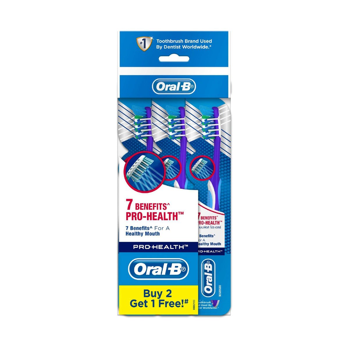 Oral B Pro-Health 7Benefit Medium Toothbrush 3Pcs