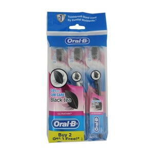 Oral B Tooth Brush Ultra Thin Black Tea 3pcs