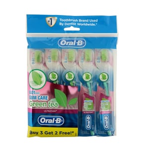 Oral B Tooth Brush Ultra Thin Green Tea 5pcs